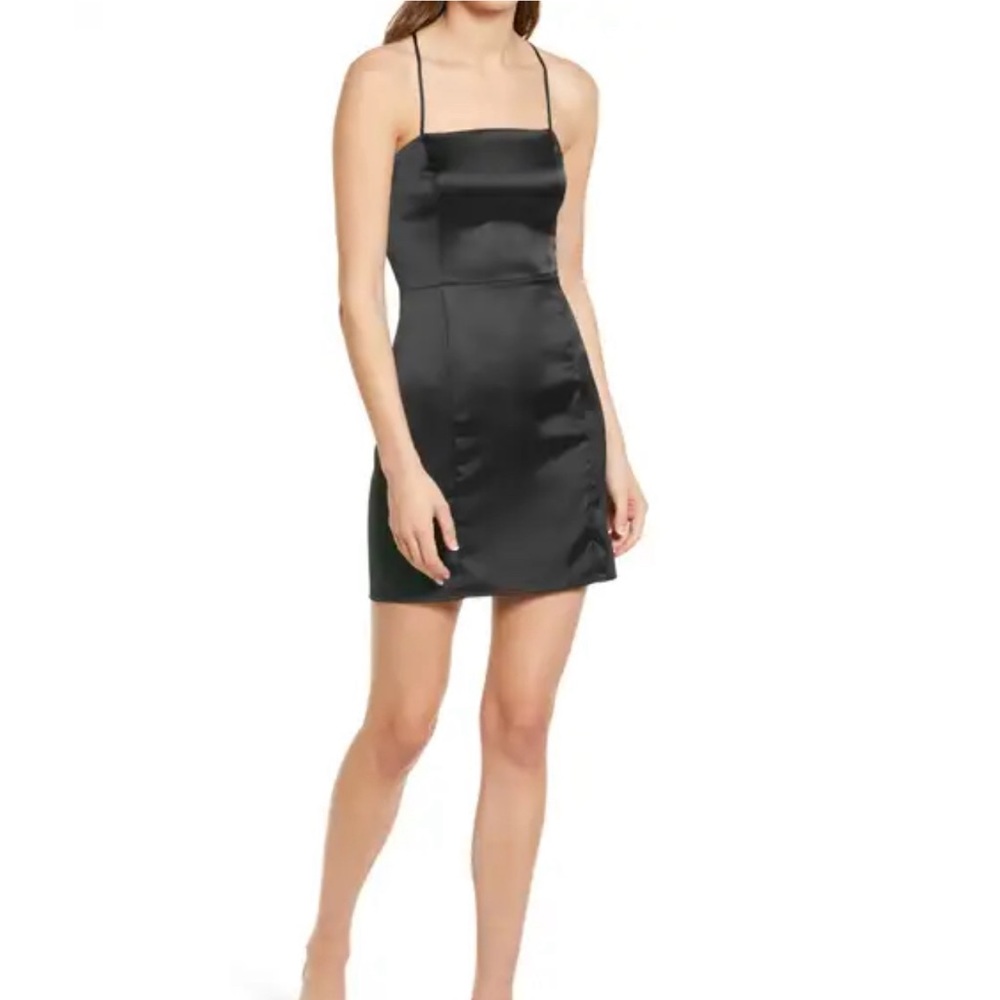 Topshop Satin Body-con Minidress